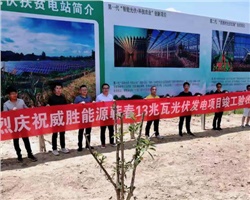 威勝能源蘄春縣26兆瓦農光互補光伏扶貧發電項目竣工驗收！