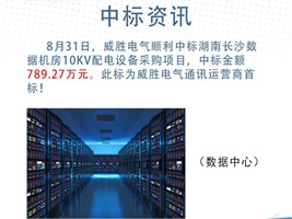 中標資訊：威勝電氣中標湖南長沙數據機房10kV配電設備采購項目