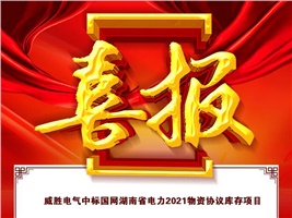 威勝電氣中標國網湖南省電力2021物資協議庫存項目