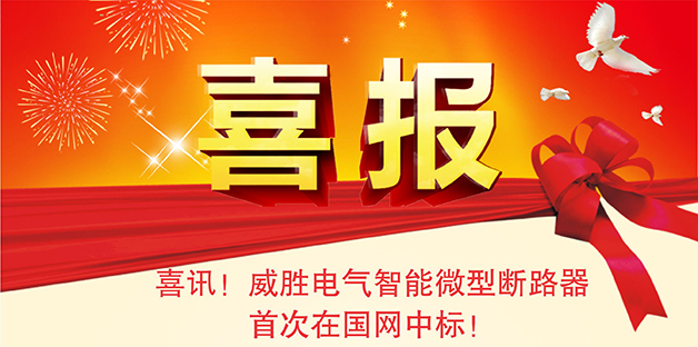 喜報——威勝電氣智能微型斷路器首次在國網中標！